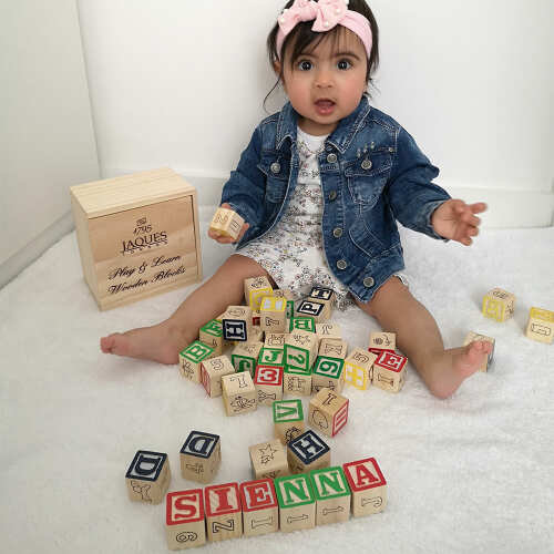 Alphabet Wooden Blocks - Kids Building Blocks base