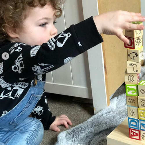Alphabet Wooden Blocks - Kids Building Blocks base