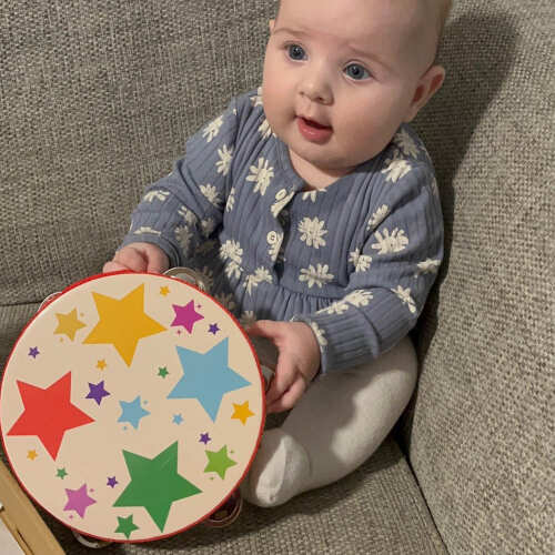 Kids Musical Instrument - Wooden Tambourine base