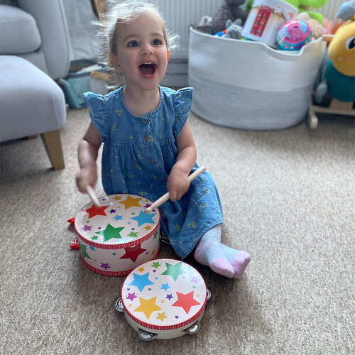 Kids Musical Instrument - Wooden Tambourine base