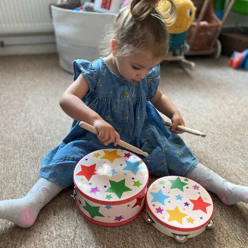 Kids Musical Instrument - Wooden Tambourine base