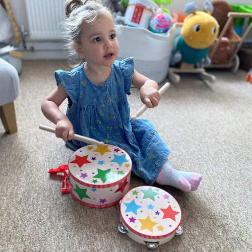 Kids Musical Instrument - Wooden Tambourine base