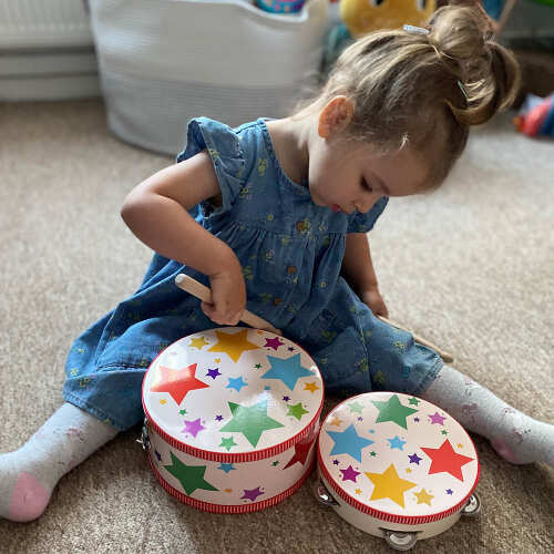 Kids Musical Instrument - Wooden Tambourine base