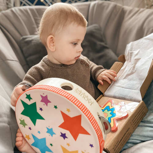 Kids Musical Instrument - Wooden Tambourine base