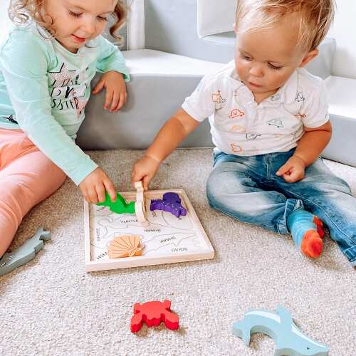Ocean Puzzle - Wooden Toy For Kids base