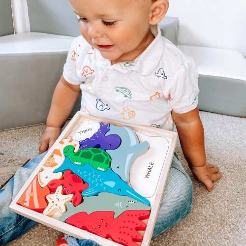 Ocean Puzzle - Wooden Toy For Kids base