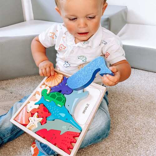 Ocean Puzzle - Wooden Toy For Kids base