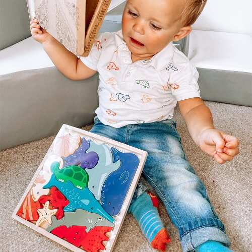 Ocean Puzzle - Wooden Toy For Kids base