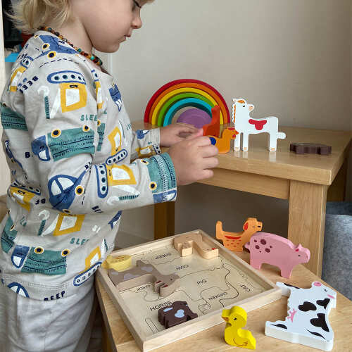 Wooden Animals - Farmyard Puzzle base