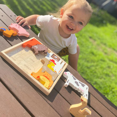 Wooden Animals - Farmyard Puzzle base