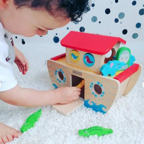Wooden Noahs Ark - Wooden Animal Toy base
