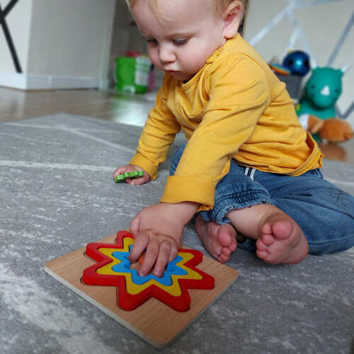 Rainbow Shape Puzzles - Wooden Shape Sorters base