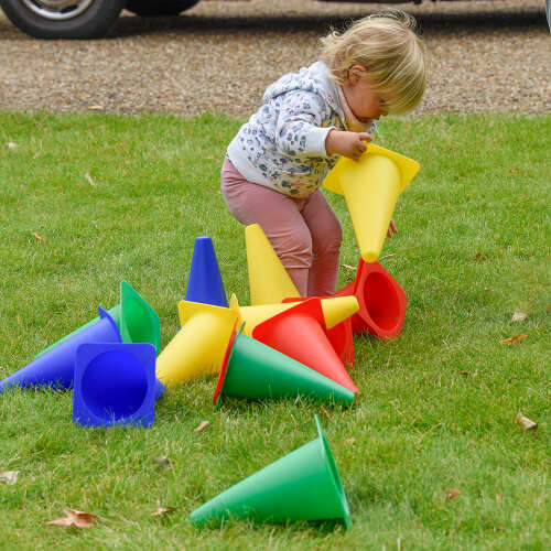Kids Football Cones - Coloured Training Cones