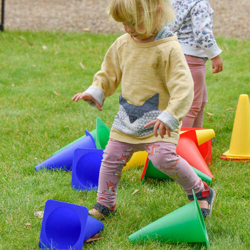Kids Football Cones - Coloured Training Cones