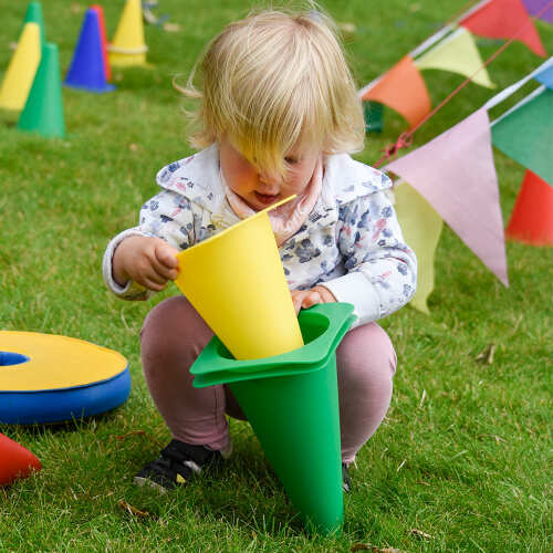 Kids Football Cones - Coloured Training Cones