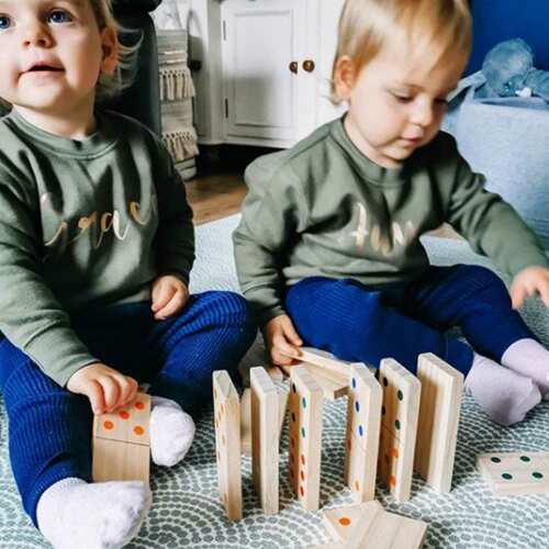 Giant Dominoes - Wooden Dominoes Set base