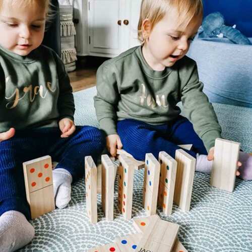 Giant Dominoes - Wooden Dominoes Set base