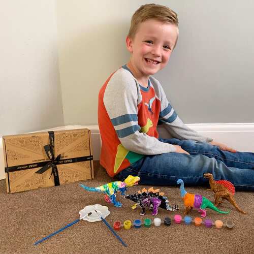Dinosaur Paint Set - Dinosaur Figures & Paints base
