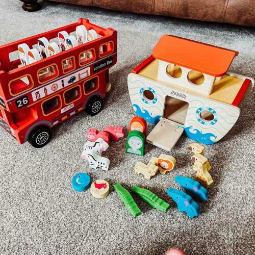 Wooden Noahs Ark - Wooden Animal Toy base