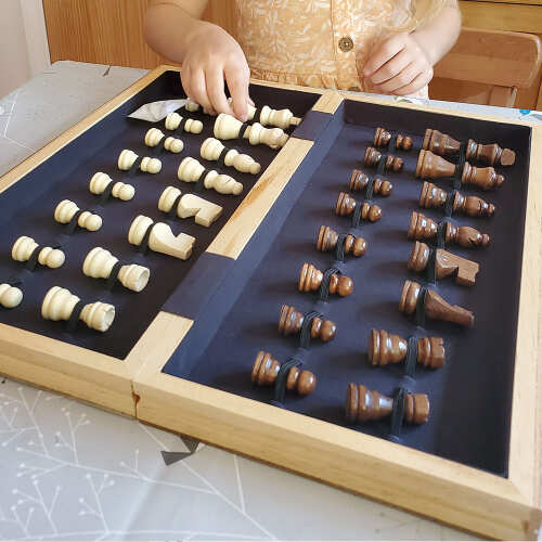 Folding Chess Board - Luxury 15 Inch Chess Set base
