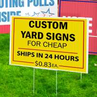 Read Crazy Cheap Political Signs Reviews