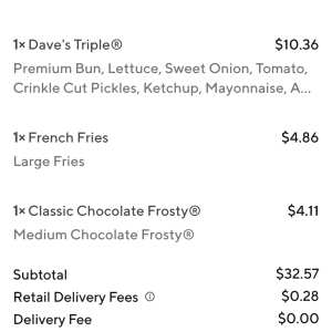 DoorDash 1 star review on 25th May 2024