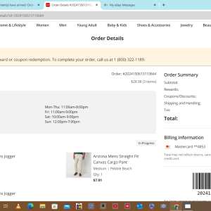JCPenny 1 star review on 31st May 2024