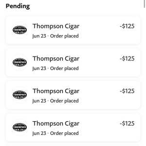Thompson Cigar 1 star review on 24th June 2022