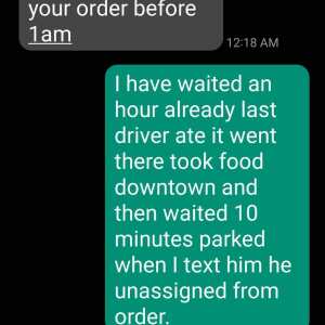 grubHub 1 star review on 26th May 2024