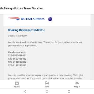 British Airways 1 star review on 18th November 2022