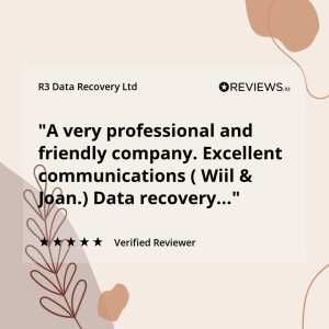 R3 Data Recovery Ltd 5 star review on 27th May 2024