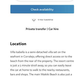 Villa Plus 1 star review on 18th March 2023