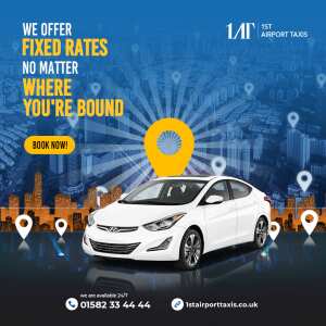 1ST Airport Taxis LTD 5 star review on 26th May 2024