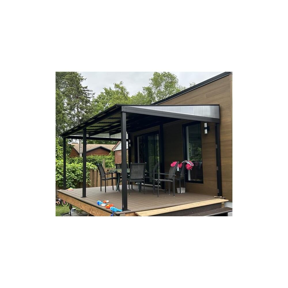 Sojag Portland 10 x 12 x 8 ft Dark Brown Wall Gazebo Sojag Portland 10 x 12 x 8 ft Dark Brown Wall Gazebo