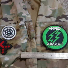 Amped Patch 3.75in Logo PVC Velcro Patch