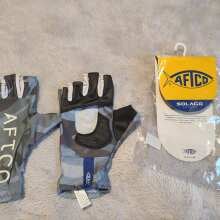 AFTCO Solago Sun Gloves Blue Camo / Large