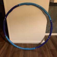 Überprüfen Sie das Bild - HULA HOOP REIFEN - ERWACHSENE - 8TEILIG - 1,5KG Dark-Light Blue