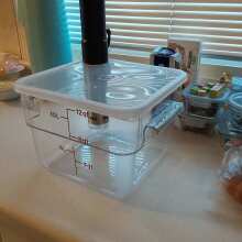 Review Image - Cambro CamSquare Food Storage Container, Clear 2 qt