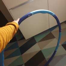 Überprüfen Sie das Bild - HULA HOOP REIFEN - ERWACHSENE - 8TEILIG - 1,5KG Dark-Light Blue