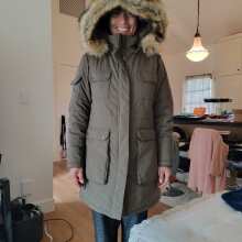 Review Image - Women's Heated Thermolite® Parka (4 Heating Zones) - New Colors (Final Sale) Olive / 3XL