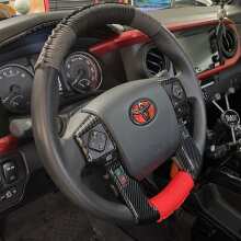 Review Image - 2016-2023 Toyota Tacoma Emblem Inserts For Steering Wheel *OE Color - Gloss TRD Red