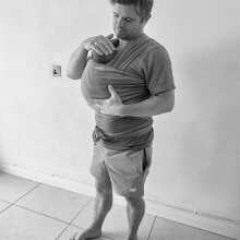 Review Image - Bamboo Baby Wrap - Solid Pebble Grey