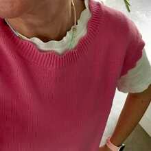 Review Image - Fleurine Scallop Tank - Candy Pink L