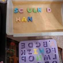 Überprüfen Sie das Bild - Silikonform Buchstaben