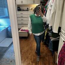 Review Image - Fleurine Scallop Tank - Jade Green L