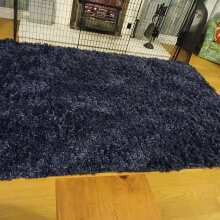Review Image - Soft Everyday Navy Shaggy Rug 120cm x 170cm