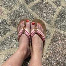Review Image - Arundel Cork Flip Flops Desert Rose Size 7