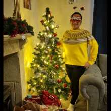 Review Image - Lowell Fair Isle Jumper Lemon Size 18