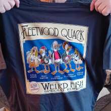 Review Image - Fleetwood Quack Back Print Artist T-Shirt Navy Size XL