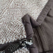 Review Image - Errill Eco 1/4 Zip Textured Fleece Ecru Size M